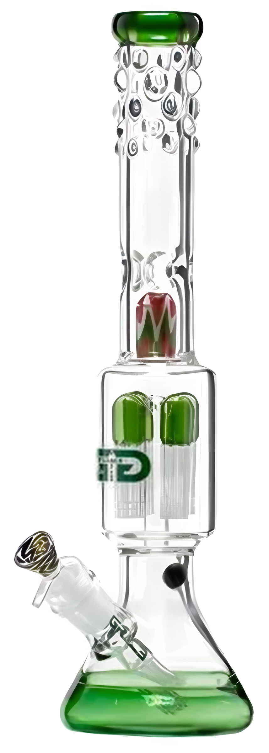 Crown Tree Perc Beaker in Emerald
