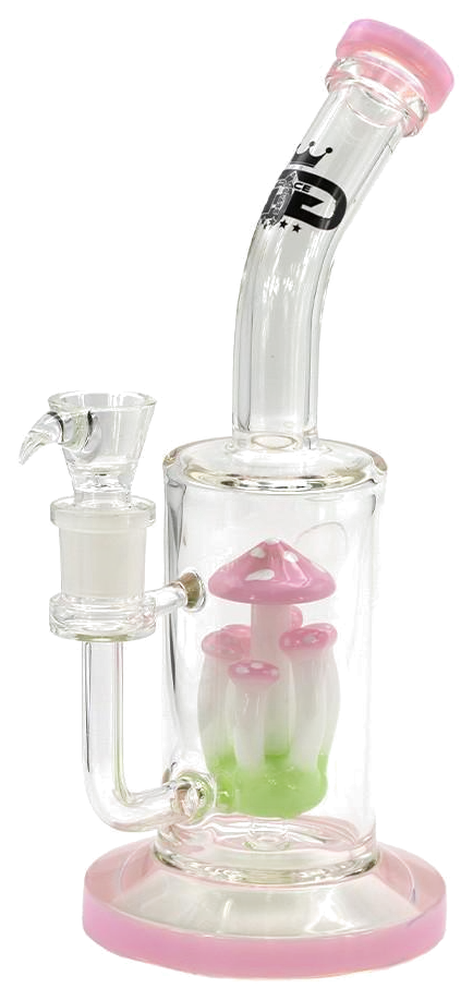 Mushroom Perc Bong in Pink