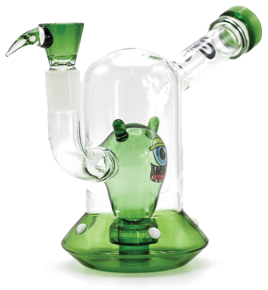 Spaceship Alien in Green