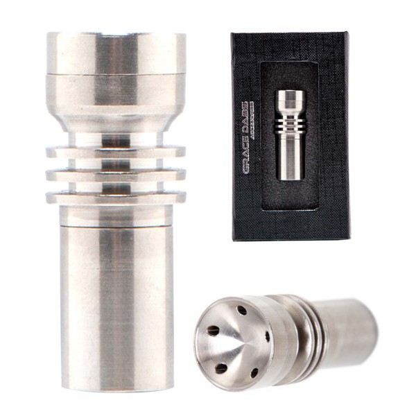 Grace Glass | Titanium small domeless nail with rotating dish- SG: 14.5mm (female)