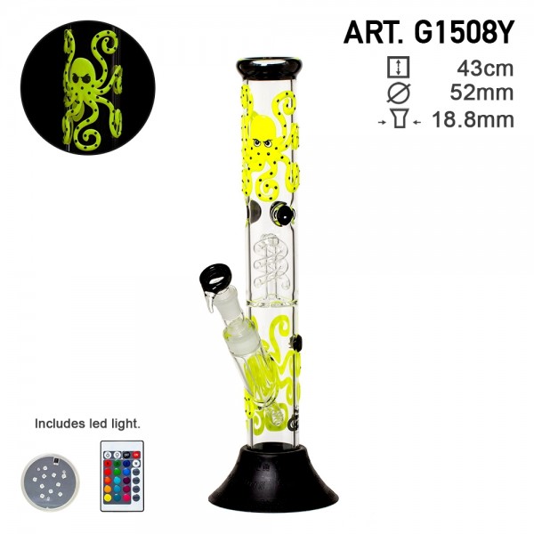 Grace Glass | Octopoda Series | Ocean Deep Yellow Glow in the Dark