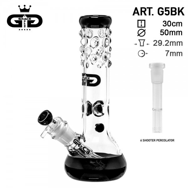 Grace Glass | PEARL Series | Black Frog