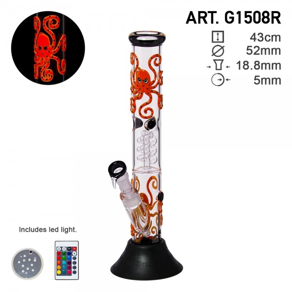 Grace Glass | Octopoda Series | Ocean Deep Red Glow in the Dark