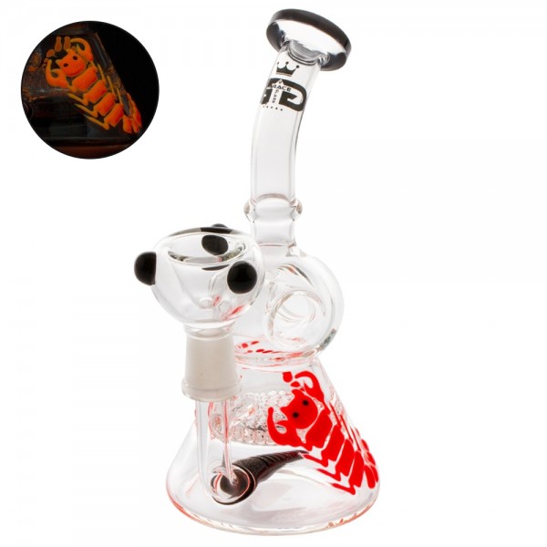 Grace Glass | Red Scorpion Glow in the Dark