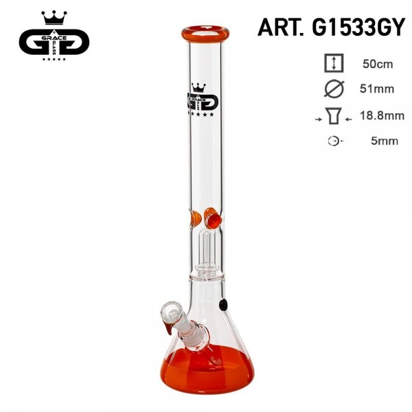 Grace Glass | Baked Beaker Orange
