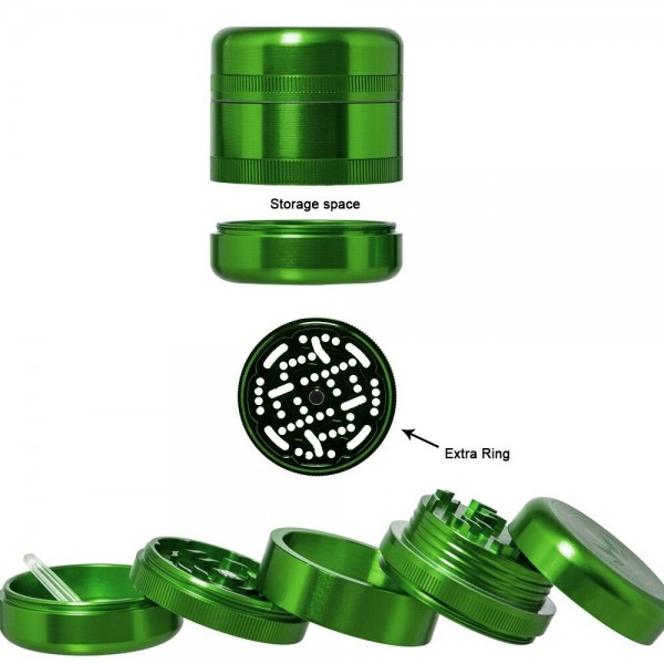 Grace Glass | Grinder - American Style - Ø:55mm - 5 parts - With 2 different plates