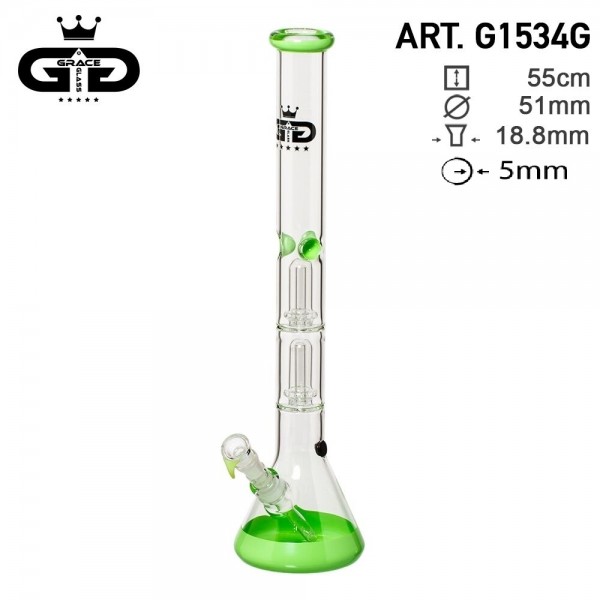 Grace Glass | Big Baked Beaker Green