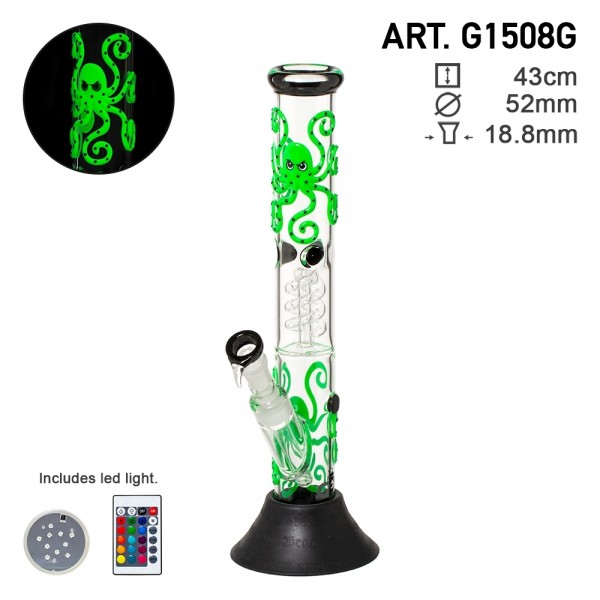 Grace Glass | Octopoda Series | Ocean Deep Green Glow in the Dark