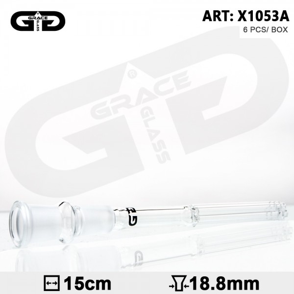 Grace Glass | Arm Diffuser Chillum- L:15cm- SG:18.8mm-minimum order 6pcs/box