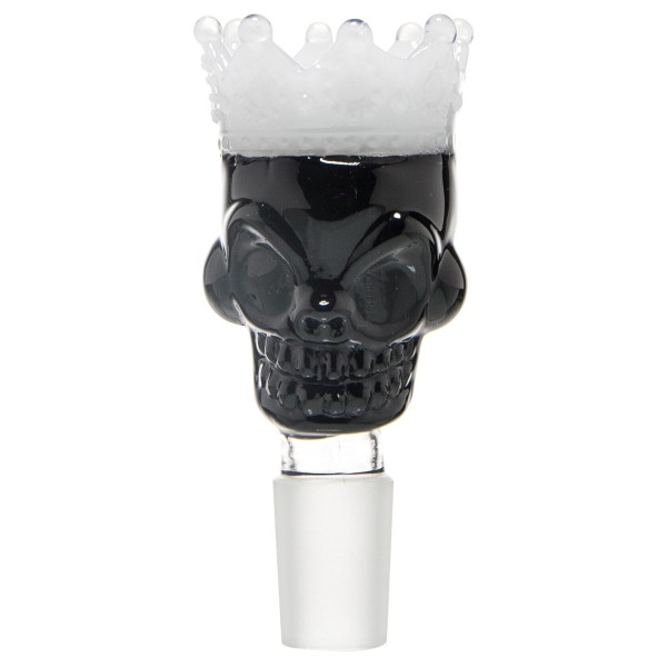 Grace Glass | Skull King Bowl- Black- SG:18.8mm