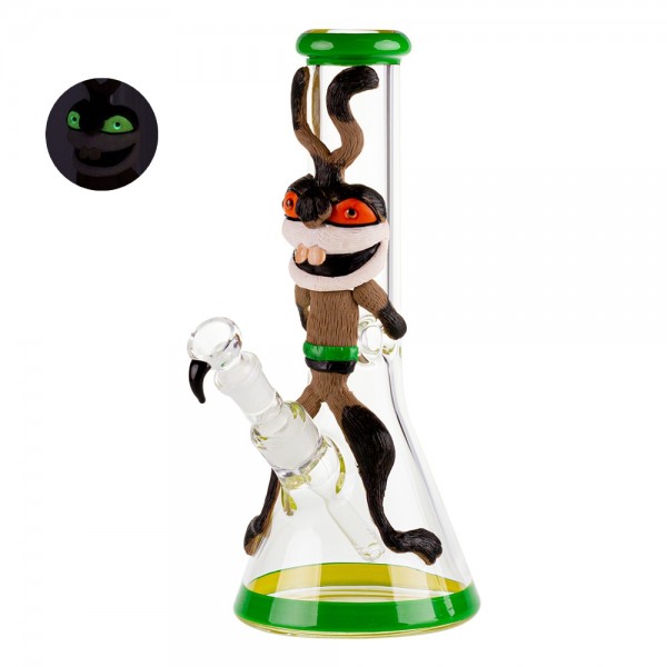 Amsterdam | Red Eyed Rabbit Glass bong - H:31cm - Ø:36mm - S:18.8mm