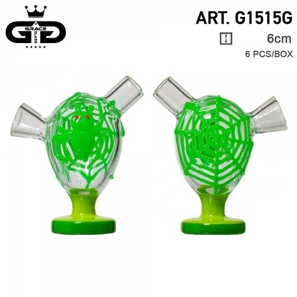 Grace Glass | Little Storm Green | 6 pcs in display Glow in the Dark