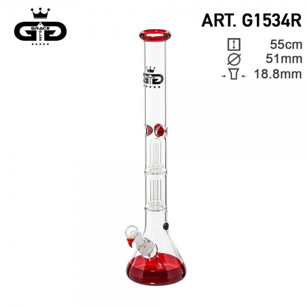 Grace Glass | Big Baked Beaker Red