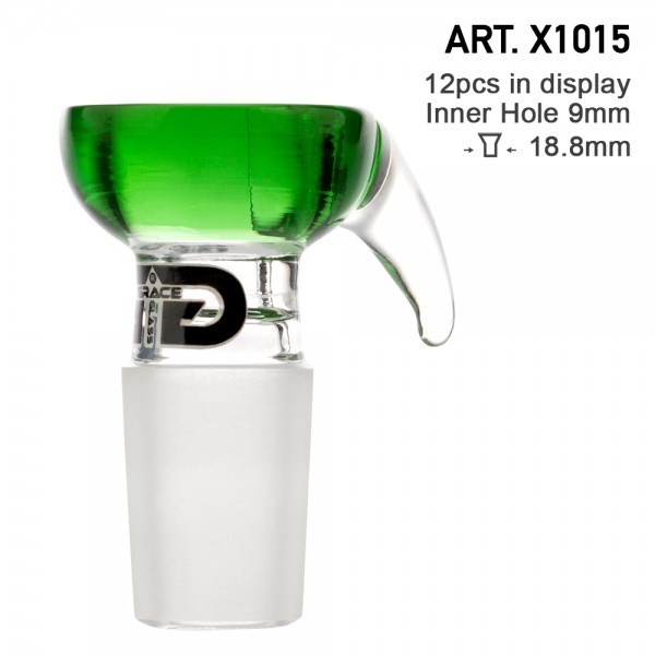 Grace Glass | Bowl - SG:18.8mm (Inner Hole 9mm) With handle - 12pcs in a display