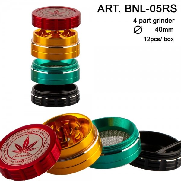 Grace Glass Amsterdam | Grinder- 4part- Ø:40mm- 12pcs/box
