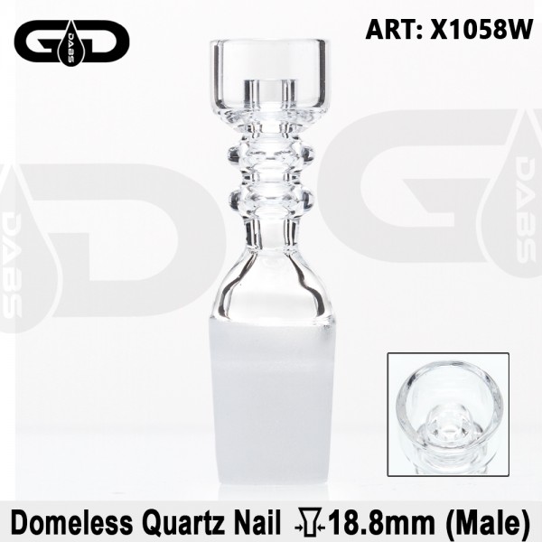 Grace Glass | Domeless Quartz GG Nail for oil bongs - SG:18.8mm (male)