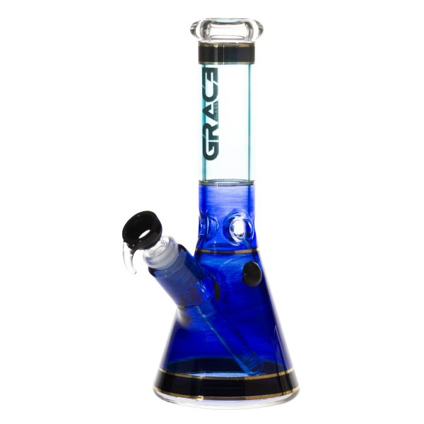 Grace Glass | Baby Blue Beaker Bong H:25cm Socket:18.8mm TH:5mm