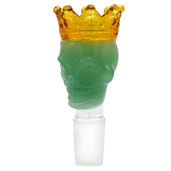 Grace Glass | Skull King Bowl-Green- SG:18.8mm