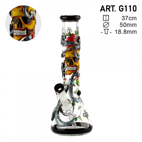 Grace Glass | ART Series | Skulls n' Roses