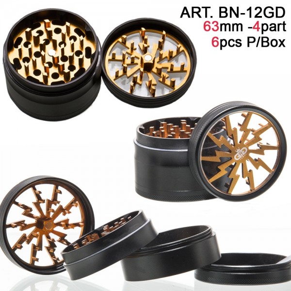 Grace Glass | Lightning - Golden- 4part-Ø:63mm-6pcs/box