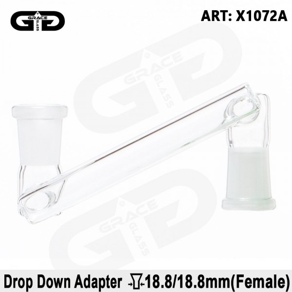 Grace Glass | Short Drop Down Female to Female Adapter SG:18.8mm to SG:18.8mm