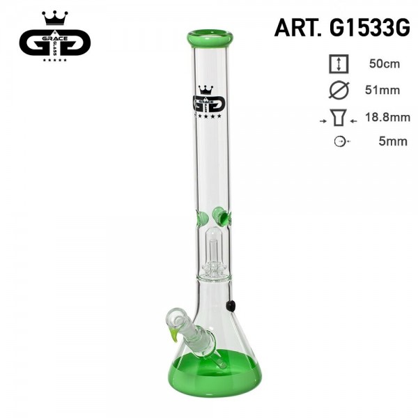 Grace Glass | Baked Beaker Green