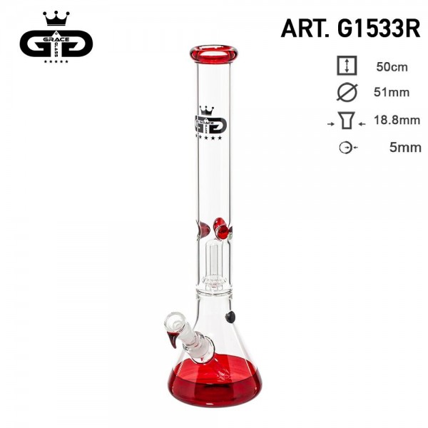 Grace Glass | Baked Beaker Red