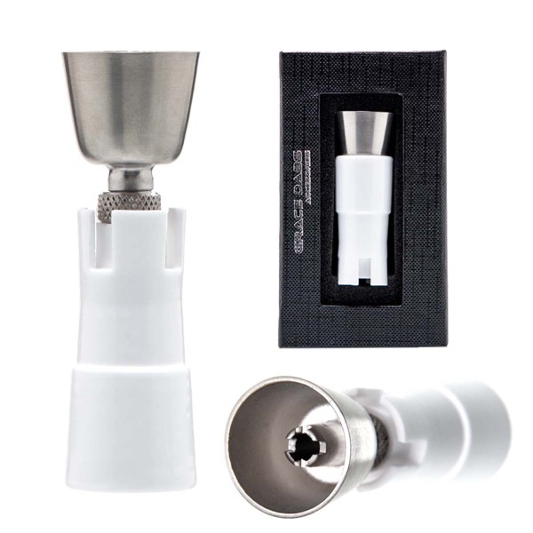 Grace Glass | Titanium Ceramic large domeless nail with ceramic connector. SG: 18.8mm/14.5mm (female